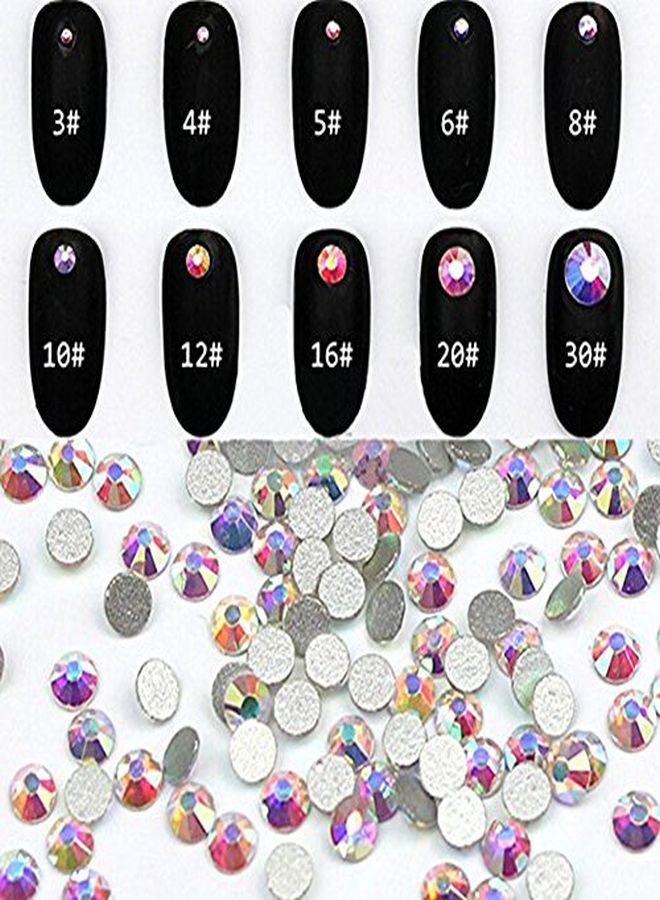 Minejin Nail Art Rhinestones Ab Color Flat Back Charms Crystals Stones Super Shiny Cellphones Decorations Gems Ss6 1440 Pieces - Image 5