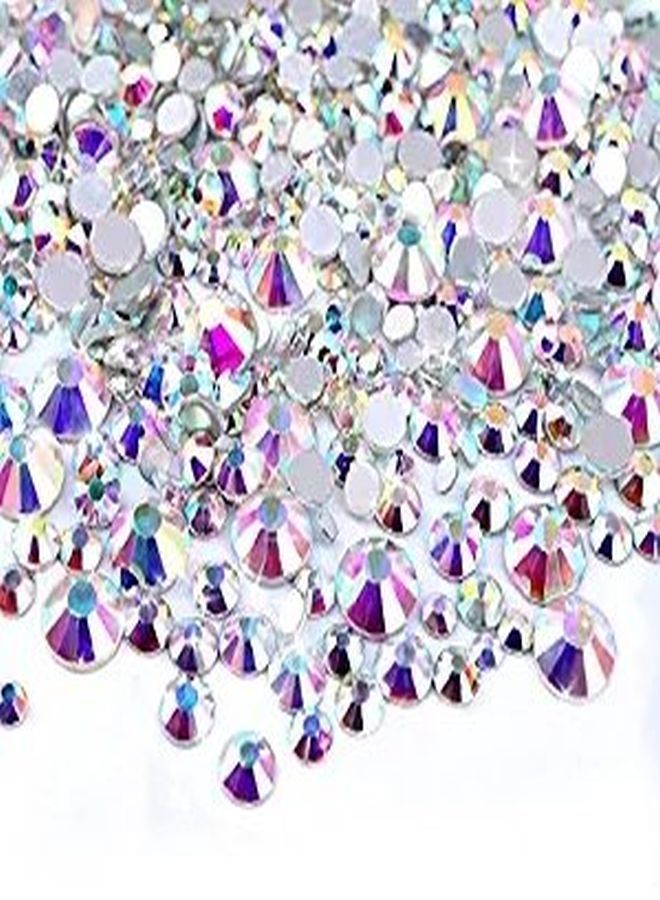 Minejin Nail Art Rhinestones Ab Color Flat Back Charms Crystals Stones Super Shiny Cellphones Decorations Gems Ss6 1440 Pieces - Image 3