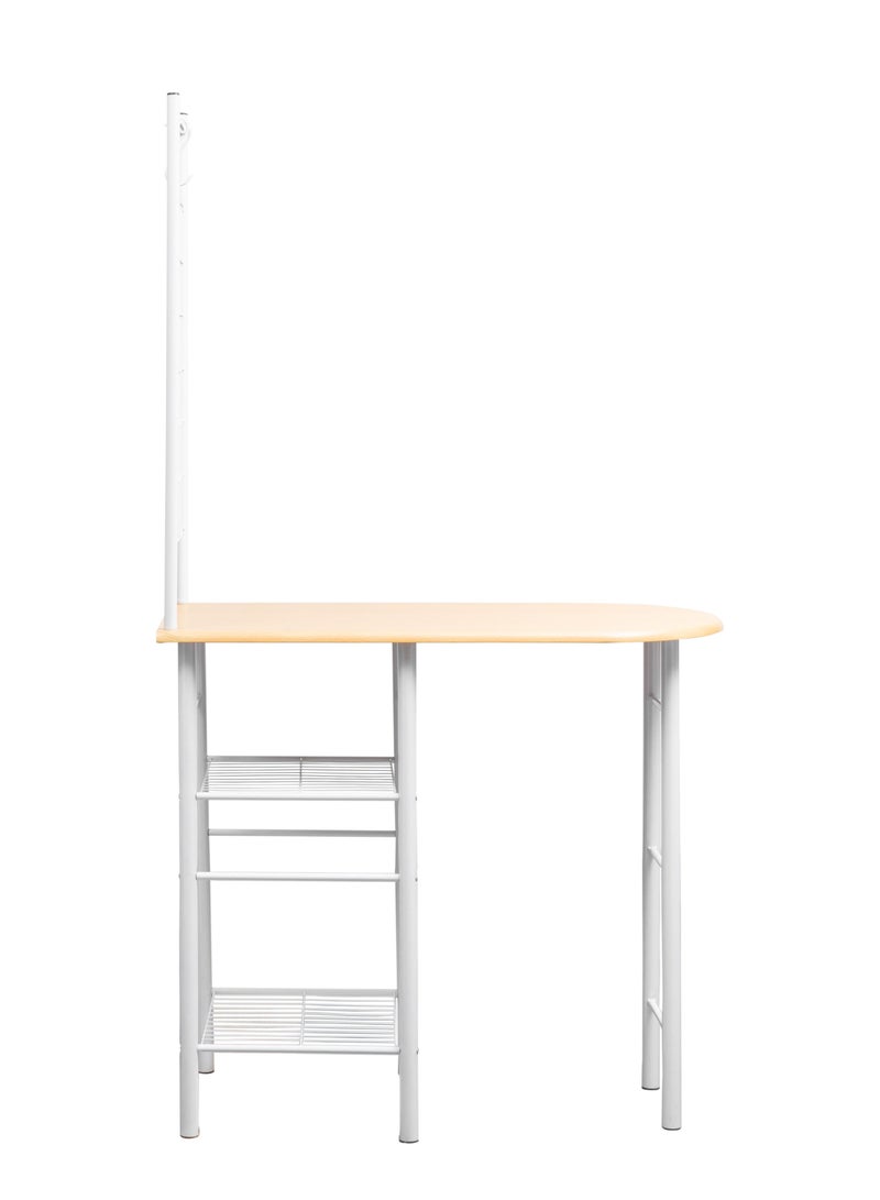 WT-EASYCARE Table & Chair Set- White | Workstation for Home | Foldable Chair | Home Office Setup | Wooden Portable Table and Chair Set | Laptop Table | Table and Chair with Hook - Image 2