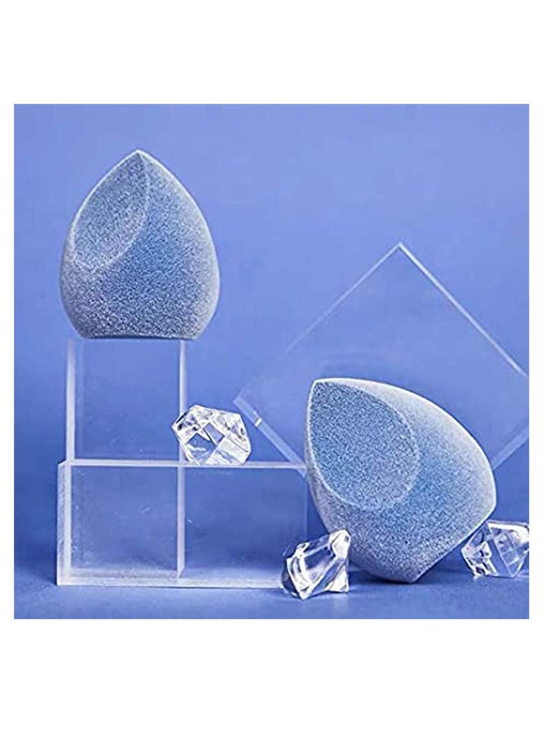 Excefore Microfiber Velvet Makeup Sponge Blender Fuzzy Beauty Set for Liquid Foundation Cream and Powder - Image 1