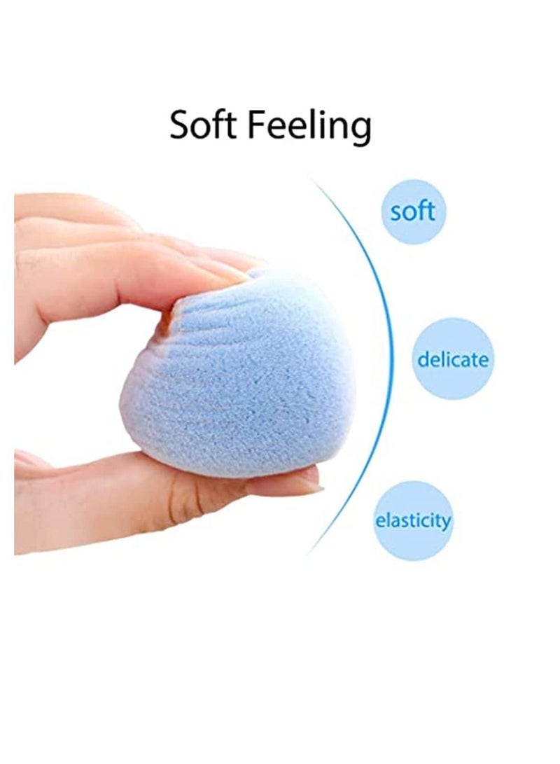 Excefore Microfiber Velvet Makeup Sponge Blender Fuzzy Beauty Set for Liquid Foundation Cream and Powder - Image 3