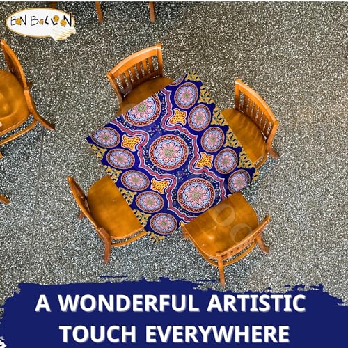 bonballoon Traditional Egyptian Egypt Fabric Arabian Tent Arabic Khayameya Islamic Khyamya Khayamiya Arabian Middle East Decorative Colorful Decor (2 Yard / 182 cm) Decoration Ramadan Eid - Image 4
