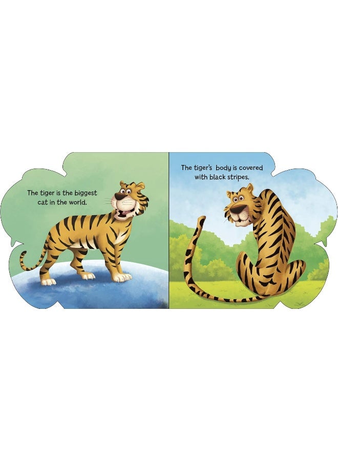 Cutout Board Book: Tiger( Animals and Birds) (Cutout Books)  - Image 5