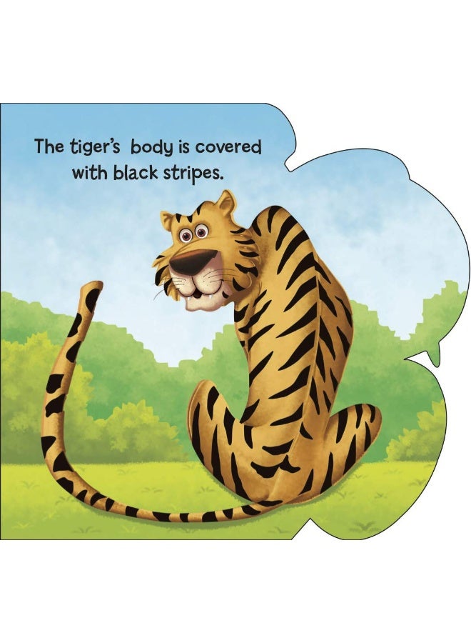 Cutout Board Book: Tiger( Animals and Birds) (Cutout Books)  - Image 4