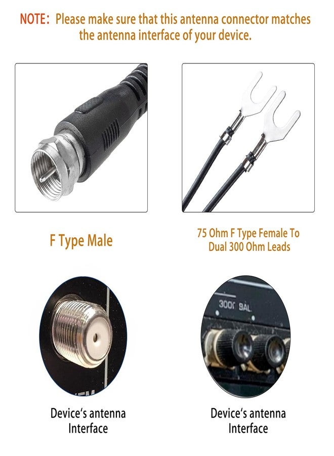 Eifagur 75 Ohm 300 Ohm Magnetic Base FM Radio Telecopic Antenna with 10ft Coaxial Cable for Stereo Receiver Digital HD Radios and Home Theater System - Image 5