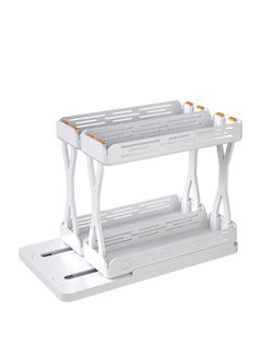 Extendable Spice Rack, Spice Rack, Multipurpose Storage Holder, Cabinet, Extendable Spice Rack, Sliding Spice Organizer Rack, Double layer