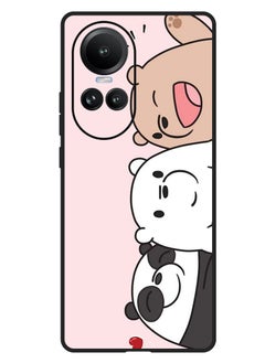 Theodor Protective Case Anti Scratch Shock Proof Bumper Cover For Oppo Reno 10/10 Pro Three Friends Panda  - Image 1