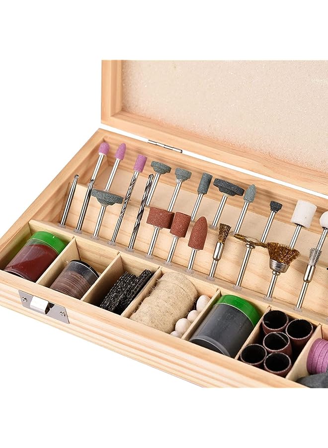 erorex Rotary Tool Accessories Kit For Sanding Polishing Cutting Carving Wood Stone Jewelry Glass Stone Ceramic Compatible With Dremel Tool Kit 100Pcs - Image 2