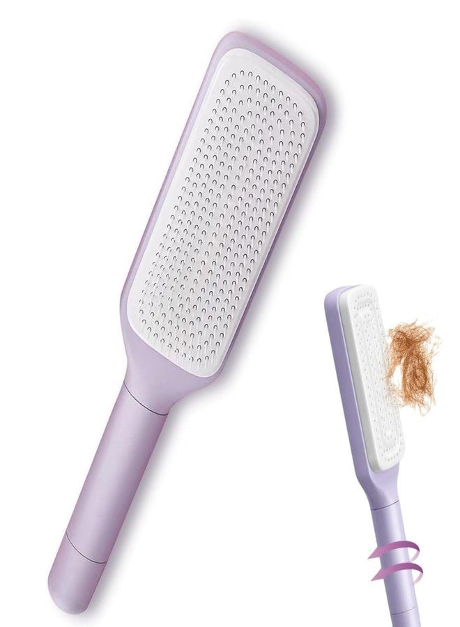 BLINE Retractable Hair Brush with Self-Cleaning Bristles - Ergonomic Handle, Anti-Static, Telescopic Design for All Hair Types and Wigs, One-Click Cleaning Hair Comb for Women and Men (Pack of 1, Multicolor) - Image 1
