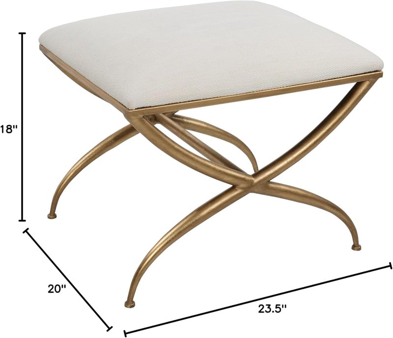 Uttermost Crossing  Small Bench20 Inches Tall and 235 Inches Wide  - Image 2