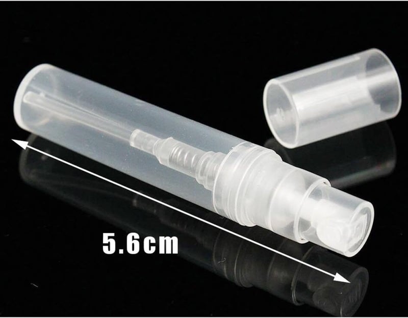 50pcs 2ml Small Refillable Spray Bottles Portable Plastic Mist Sprayers for Perfume Makeup Travel Daily Use - Image 2