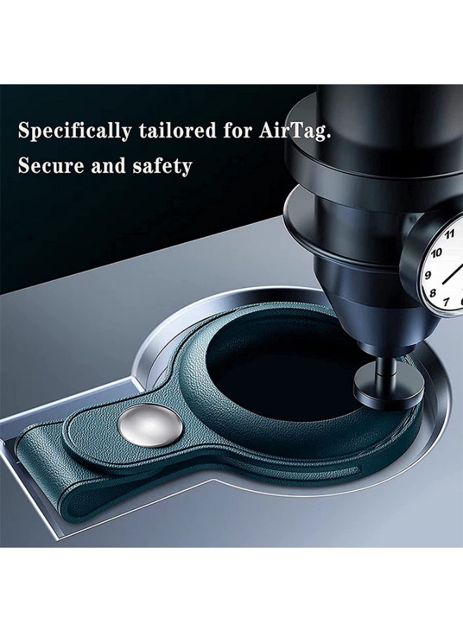 X-level 4-Pack Leather Keychain Cases for Apple AirTags: Multi-Color Protective Covers with AirTag Key Rings, Compatible with Apple AirTag Cat Collars Dust and Scratch Proof for Dog,Cat, Bags, Keys, Luggage - 4 Color（Blue/Red/Brown/Black） - Image 4