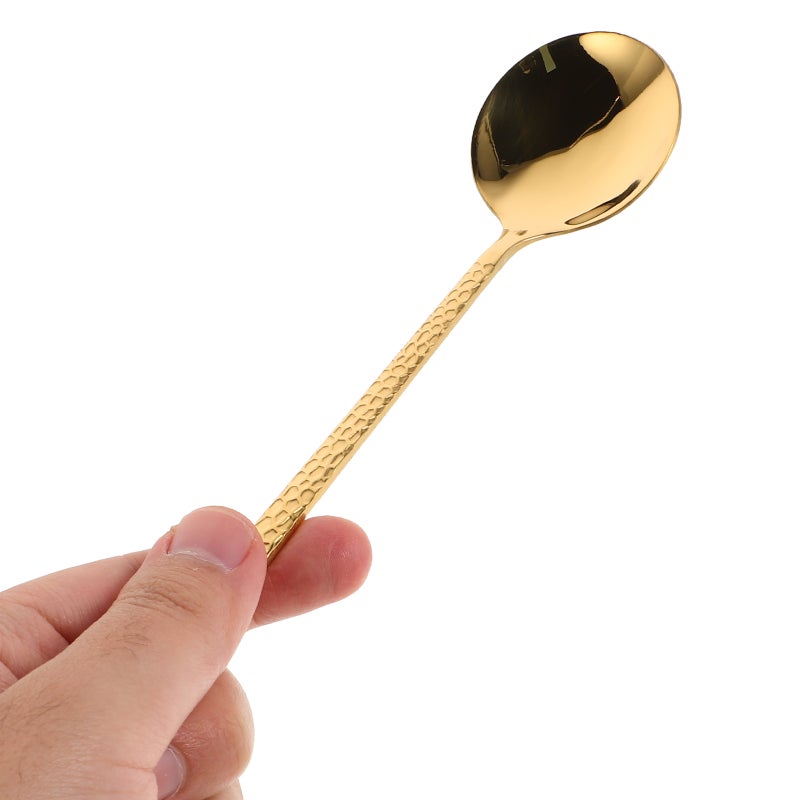 🍳 ملاعق تقديم من الستانلس ستيل بمقبض طويل للمطبخ والمطاعم - Image 3