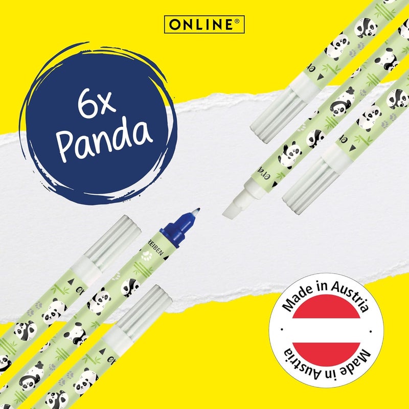 Online Panda Ink Eraser Value Pack - 6 x Ink Killer for Erasing and Overwriting - Blue Ink - Image 3