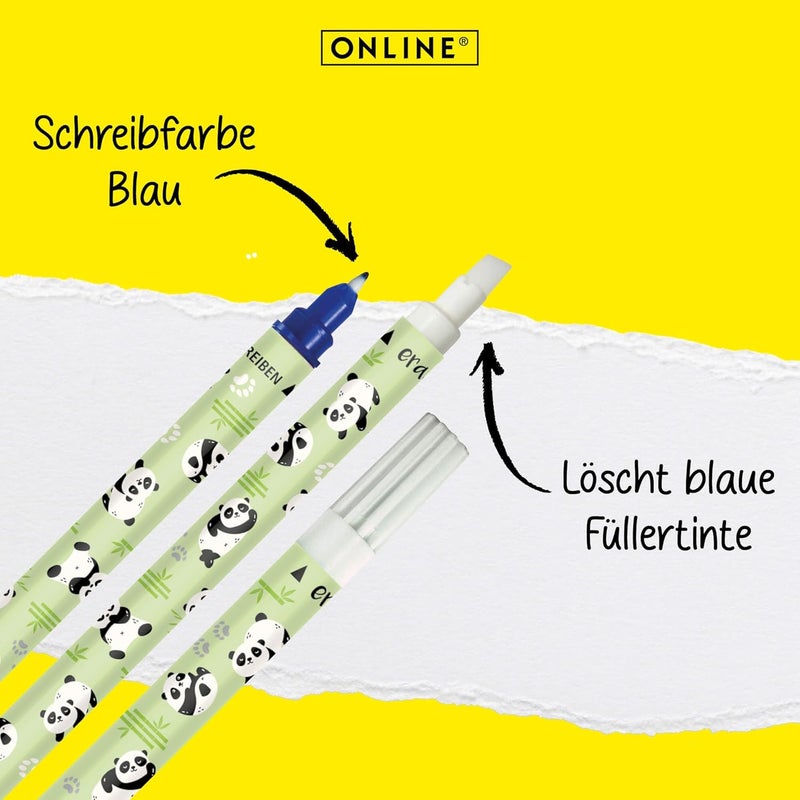 Online Panda Ink Eraser Value Pack - 6 x Ink Killer for Erasing and Overwriting - Blue Ink - Image 4
