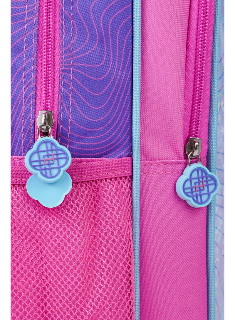 Netflix K-Pop Demon Hunters 5-in-1 Kids Trolley School Set 18" | Rolling Backpack, Lunch Bag, Lunch Box, Water Bottle & Pencil Case  | Water Resistant  | Girls School Bag - Image 5