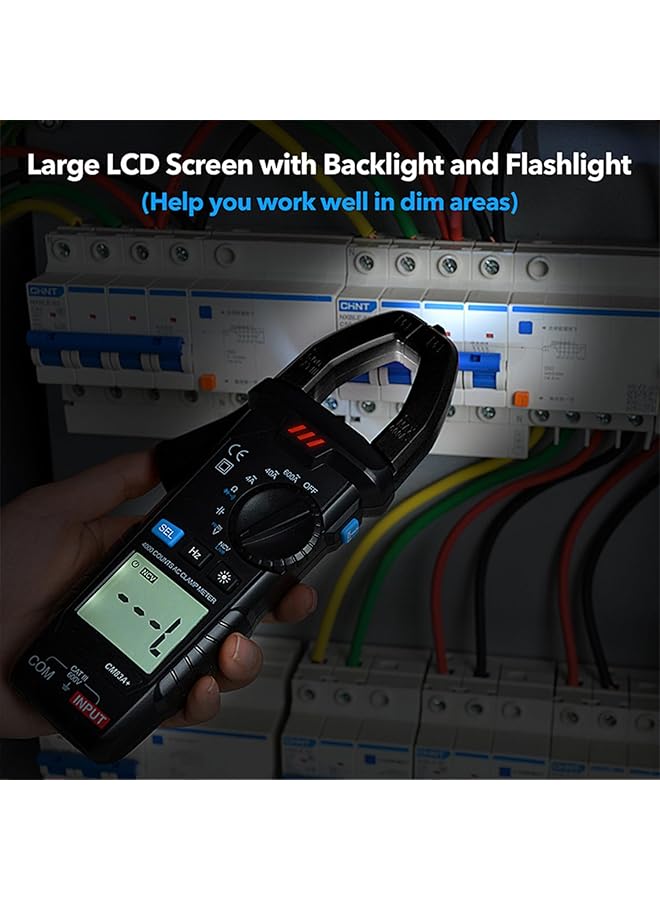 Digital Clamp Meter Multimeter 4000 Counts Voltage Tester Digital Clamp Meter Auto Range Ac/Dc Voltage & Current, Resistance, Capacitance, Frequency, Continuity, Live Wire Test, Ncv Detection - Image 5