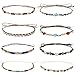 phnydreg 8Pcs Cowboy Hat Bands Ethnic Western Hat Belts for Cowboy Accessories Beaded Hatbands for Women Cowgirl Men - Image 2