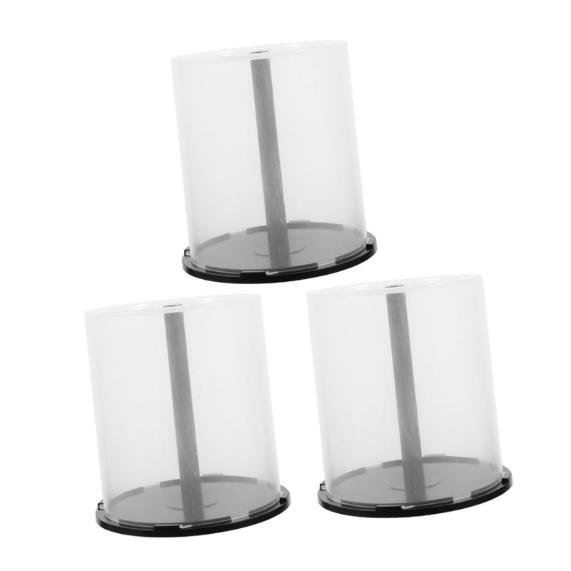 Portable CD DVD Storage Bucket Organizer 100 Disc Capacity Black Spindle for Home Travel - Image 2