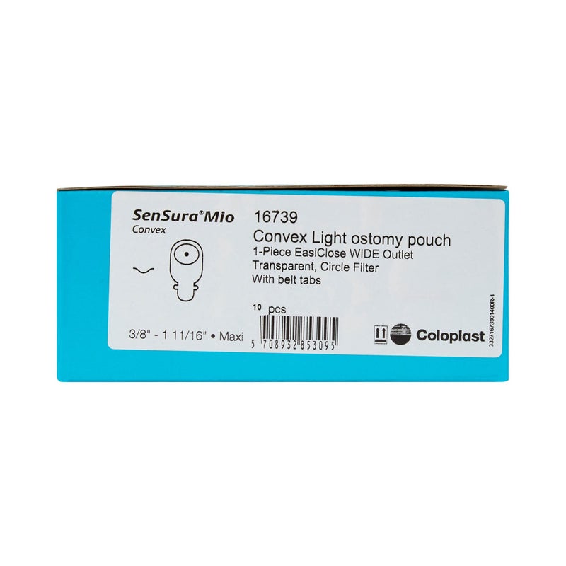 Coloplast SenSura Mio Convex Ostomy Pouch Drainable 3/8 to 1-11/16" Stoma 1pc System 16739, 10 Ct - Image 4