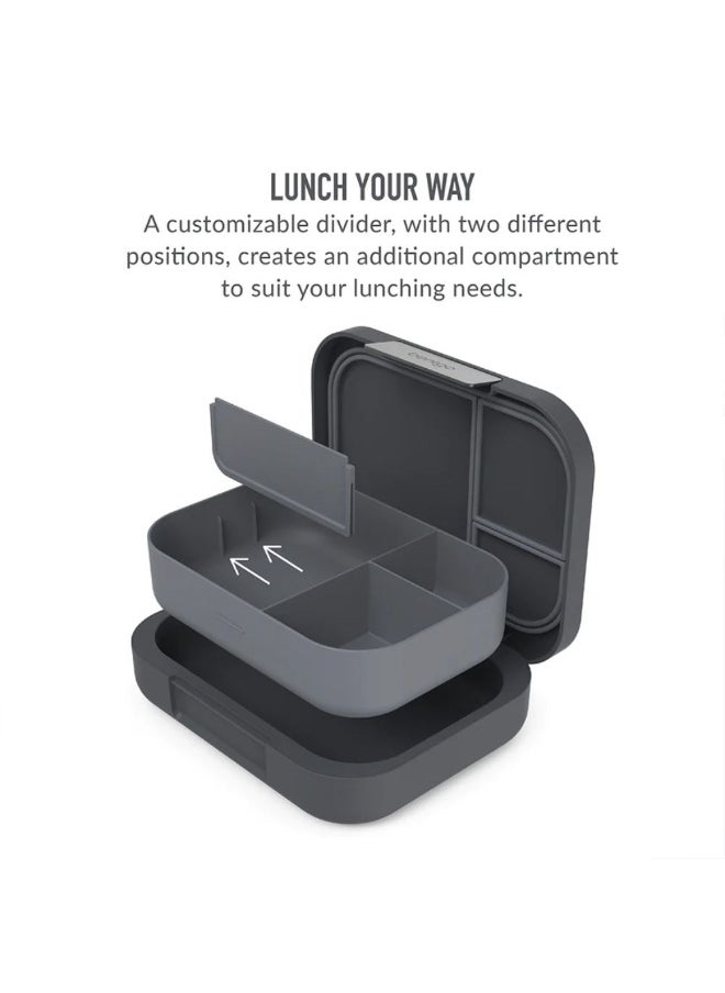 Bentgo 4 Compartments Modern Adult Lunchbox 850 Ml Dark Grey  - Image 1