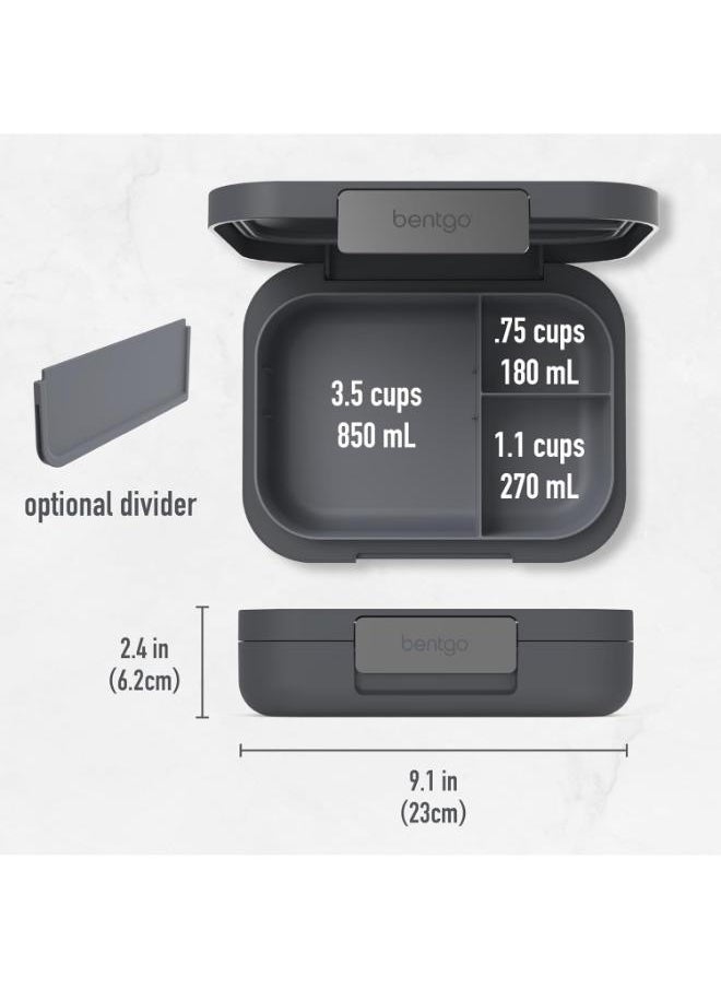 Bentgo 4 Compartments Modern Adult Lunchbox 850 Ml Dark Grey  - Image 5