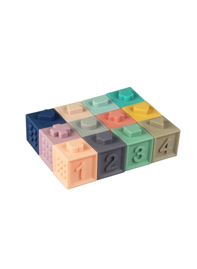 Soft Rubber Building Blocks Baby 12 Zodiac Diy Baby Rubber Toys Babycare With Educational Toys - Image 5