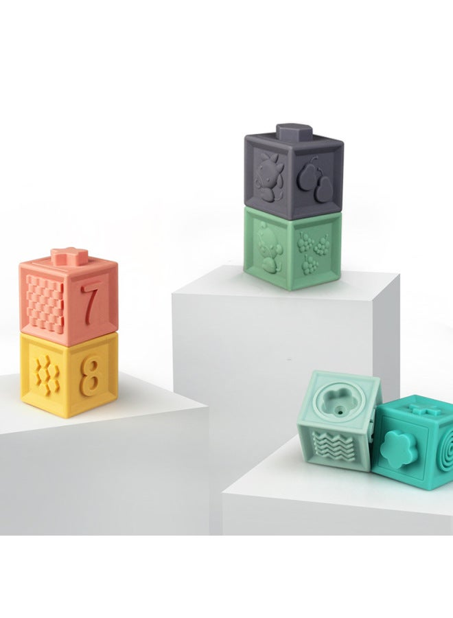 Soft Rubber Building Blocks Baby 12 Zodiac Diy Baby Rubber Toys Babycare With Educational Toys - Image 3