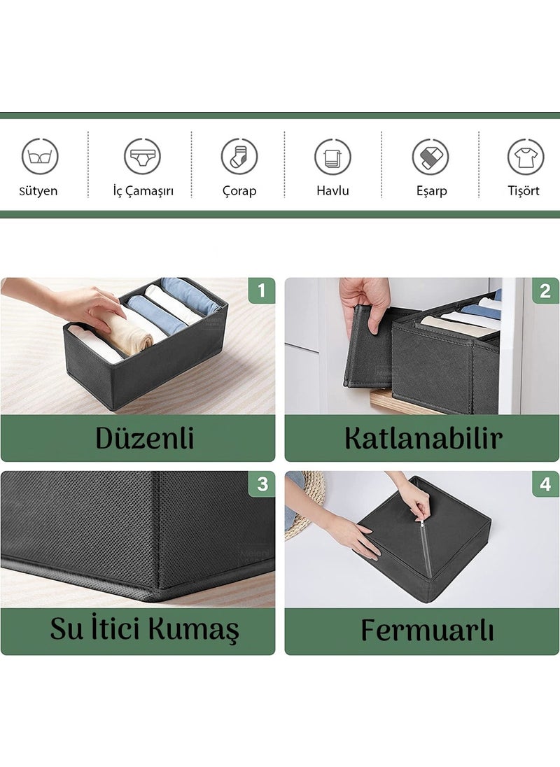 4-Piece Drawer Organizer Box Set - Cabinet Organizer Storage Box Anthracite - pzsku/Z947DB966F72EB607D7BEZ/45/_/1726655612/ff05b2be-d3c4-4578-ad6b-bd8e4f7a5071