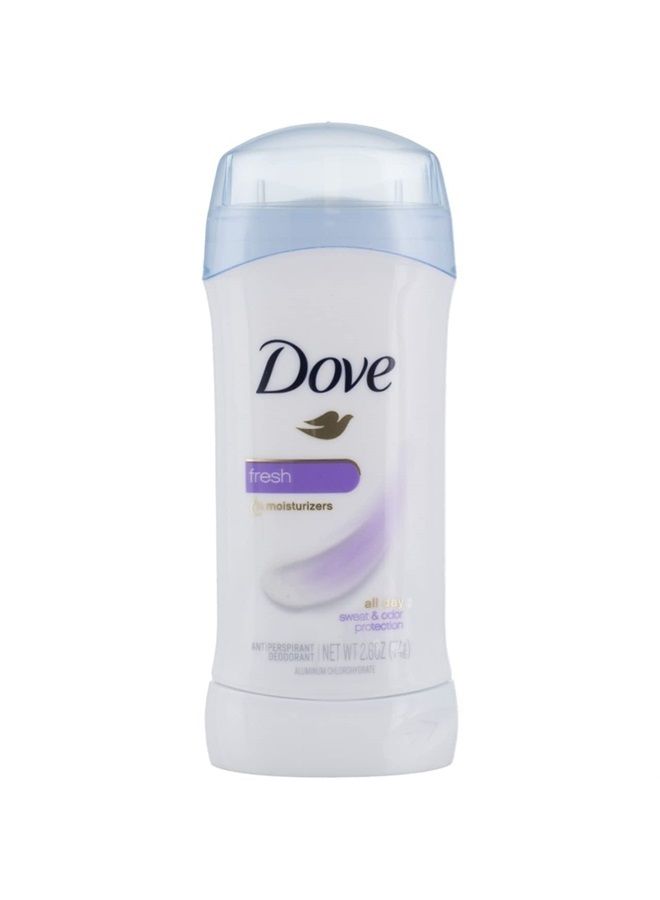 Dove Invisible Solid Deodorant, Fresh, 2.6 Ounce (Pack of 3)