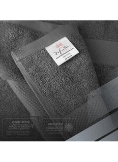 Infinitee Xclusives Premium Bath Towels Set Pack of 4-100% Ring Spun Cotton Towels - Grey Bath Towels 68cm x 137cm - Soft Feel, Quick Dry, Highly Absorbent Durable Towels, Perfect for Daily Use by Infinitee Xclusives  - Image 3