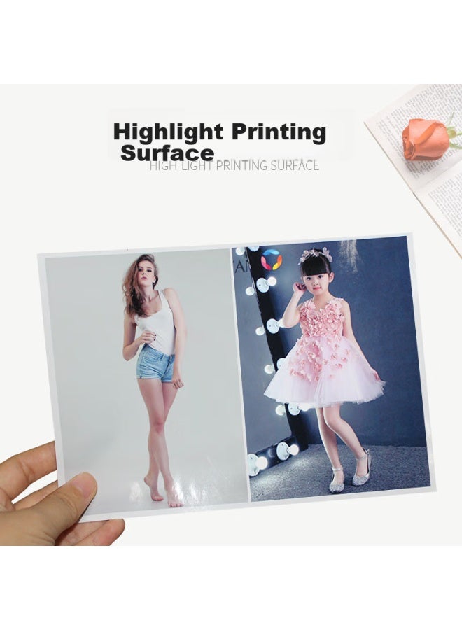 elifo Self-adhesive Photo Paper, A5 Size, No Lamination, High Gloss, Self-adhesive Backing Paper, Photo Printing Paper, Sticky, Self-adhesive, 100 Sheets - Image 5