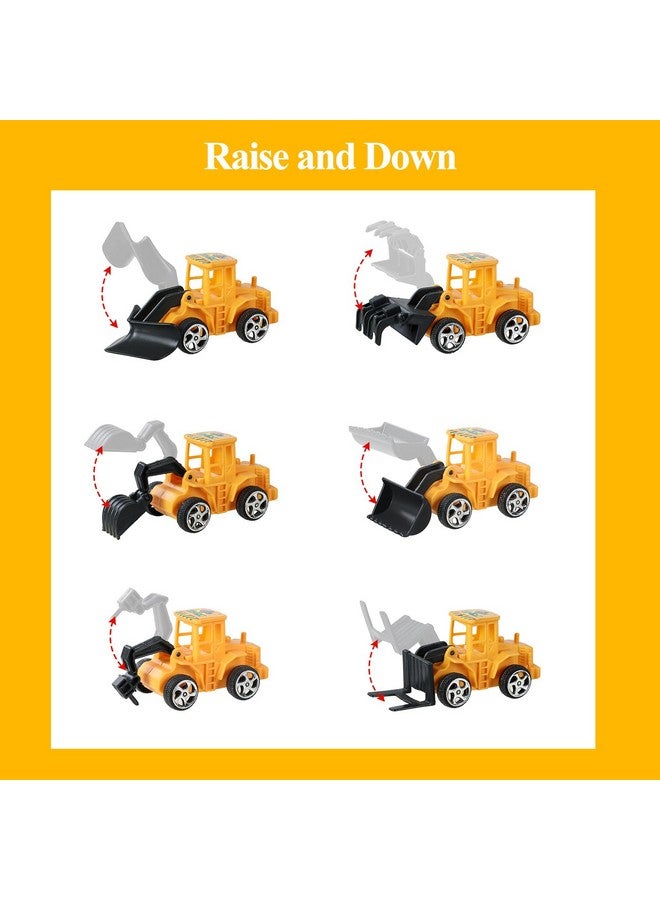 HERCOCCI 25Pcs Construction Cake Topper, Excavator Tower Cupcake Topper Bulldozer Backhoe Traffic Road Sign Cake Decor Vehicles Decorations Construction Birthday Party Supplies - Image 4