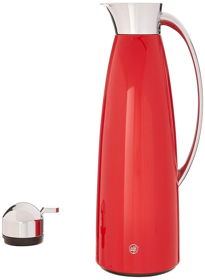 ألفي موزع حراري معدني مطلي بالتفريغ من الزجاج من ألفي جوستو، سعة 1.0 لتر، لون أحمر، مقاس واحد (AG1900RD2) - Image 2