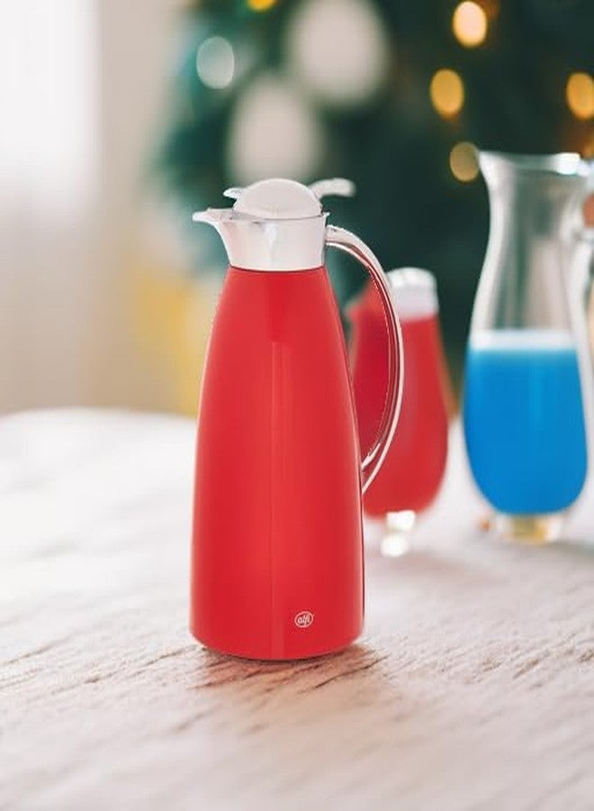 ألفي موزع حراري معدني مطلي بالتفريغ من الزجاج من ألفي جوستو، سعة 1.0 لتر، لون أحمر، مقاس واحد (AG1900RD2) - Image 3