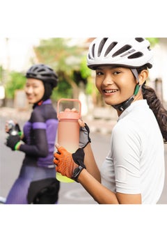 BEOLA Motivational Water Bottle with Time Markers and Straw Lid - 750ml, Coral Blend  - Image 4