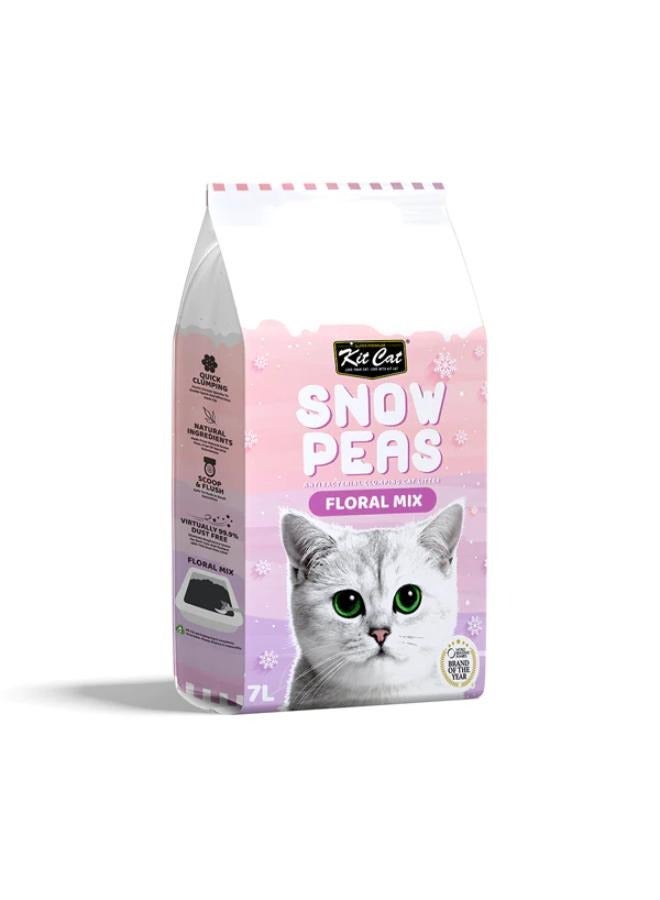 Kit Cat Kit Kat pea litter with flower mix for cats 7 litres - Image 1