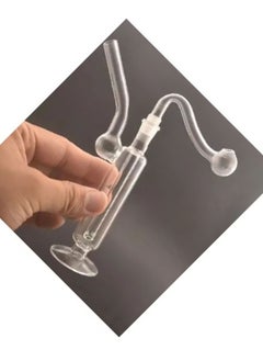 Generic Home Decorative Luxury Design Portable Mini Double Filter Water Pipe Oil Lamp Burner Glass Vase Bowl  - Image 2