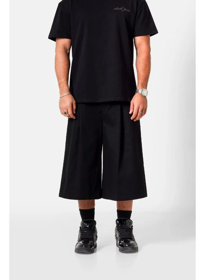 Sixth June Tailored Serge Pleated Jorts