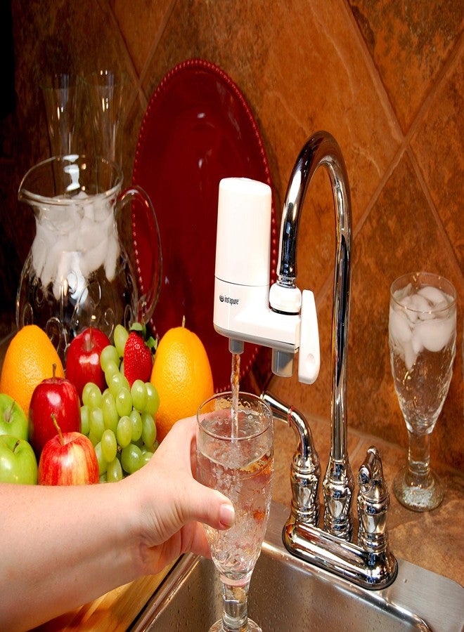 Instapure F5 Complete Tap Water Filtration System (White with White Cap) - Image 2