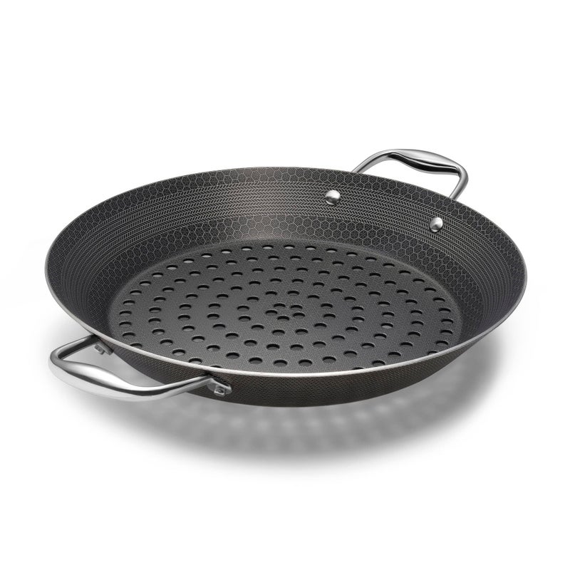 HexClad HexClad Hybrid Nonstick BBQ Grill Pan, Dishwasher-Friendly, BBQ and Oven-Safe Up to 900°F  - Image 1