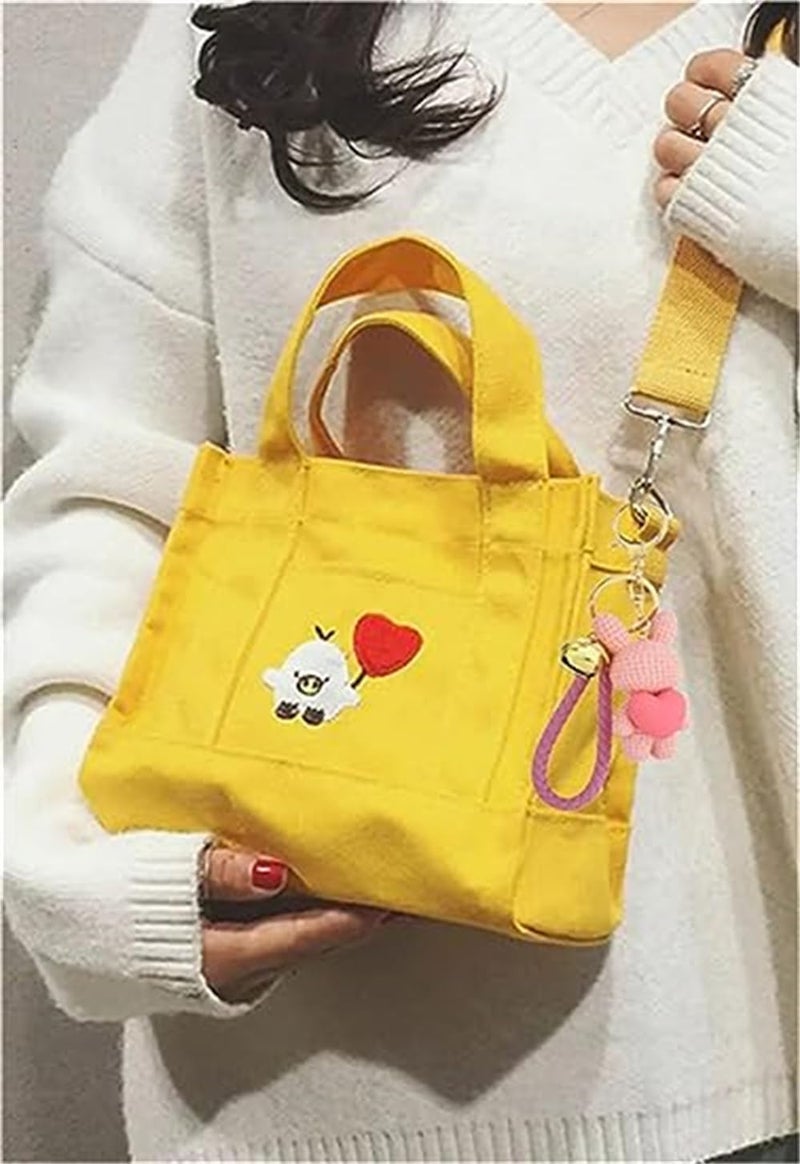 Luckam Cute Keychain Resin Rabbit with a Bell Keychain Cartoon Knitting Wool Bunny Holding Heart Pendant Car Handbag Backpack Purse Key Chain Gift for Boys Girls Teens Kids Pink 1 Pcs, M - Image 4