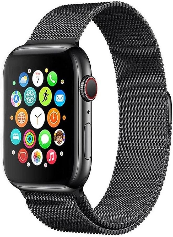 MOG - Milanese band 45mm/44mm/42mm iWatch strap for Apple Watch Black - Image 1