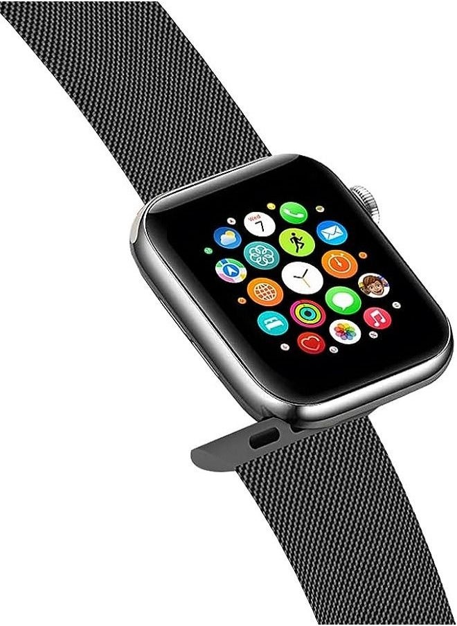 MOG - Milanese band 45mm/44mm/42mm iWatch strap for Apple Watch Black - Image 1
