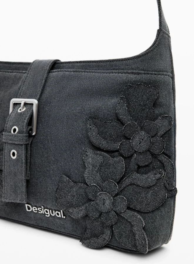 DESIGUAL Medium Bag With Flower Appliqués
