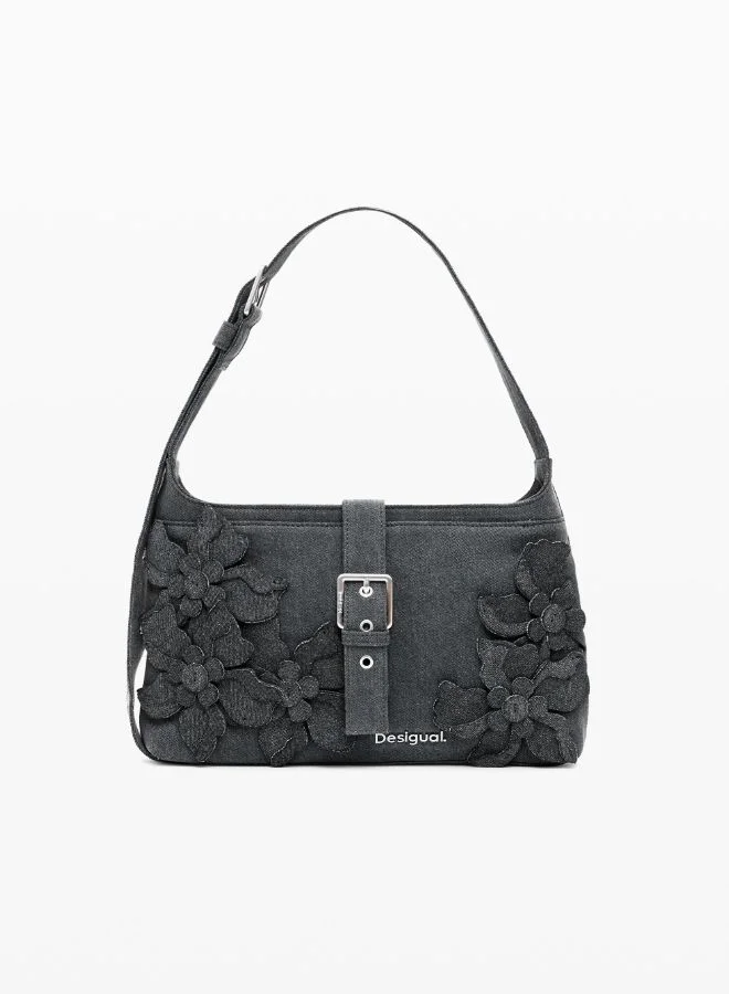 DESIGUAL MEDIUM BAG WITH FLOWER APPLIQUÉS