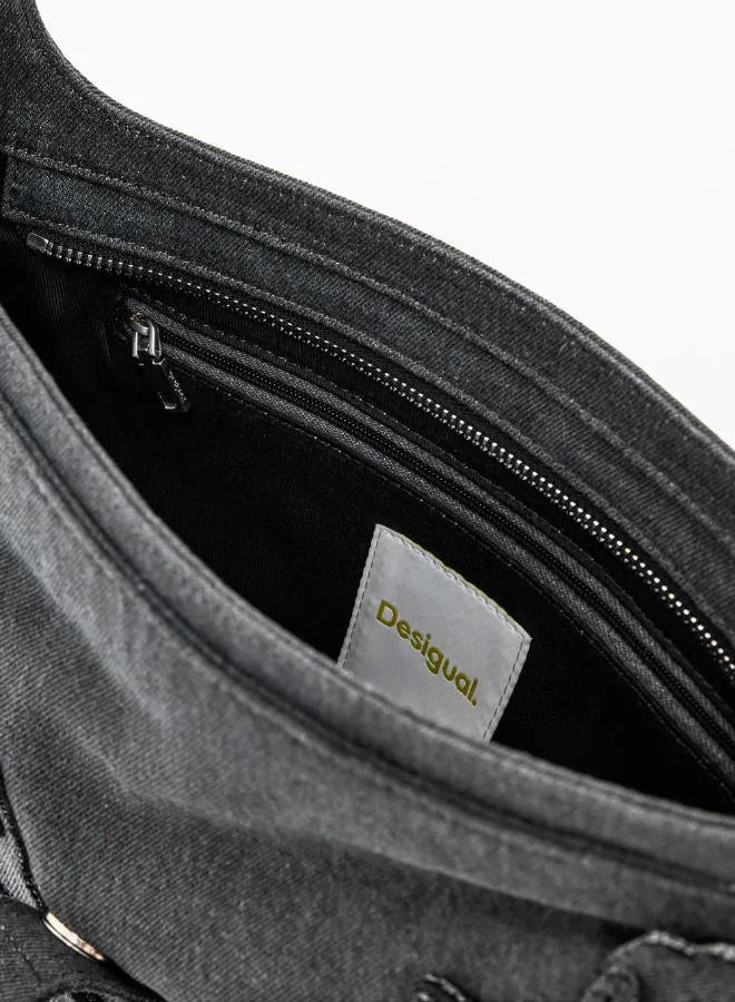 DESIGUAL Medium Bag With Flower Appliqués