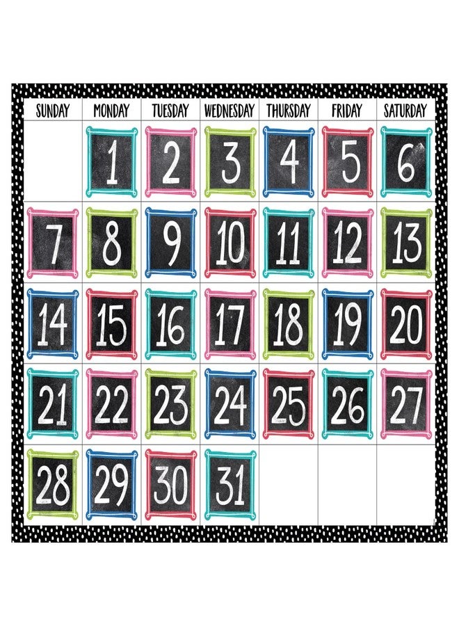 كريتيف تيتشنغ بريس CTP Chalk It Up! Colorful Chalk Calendar Days (Creative Teaching Press 10881) - Image 4