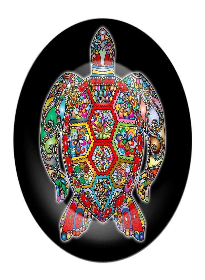 JIKRAA® Colorful Turtle Ceramic Designer Plate/Platter With Stand, Decorative Plates for Living Room I 8 Inch - Image 2