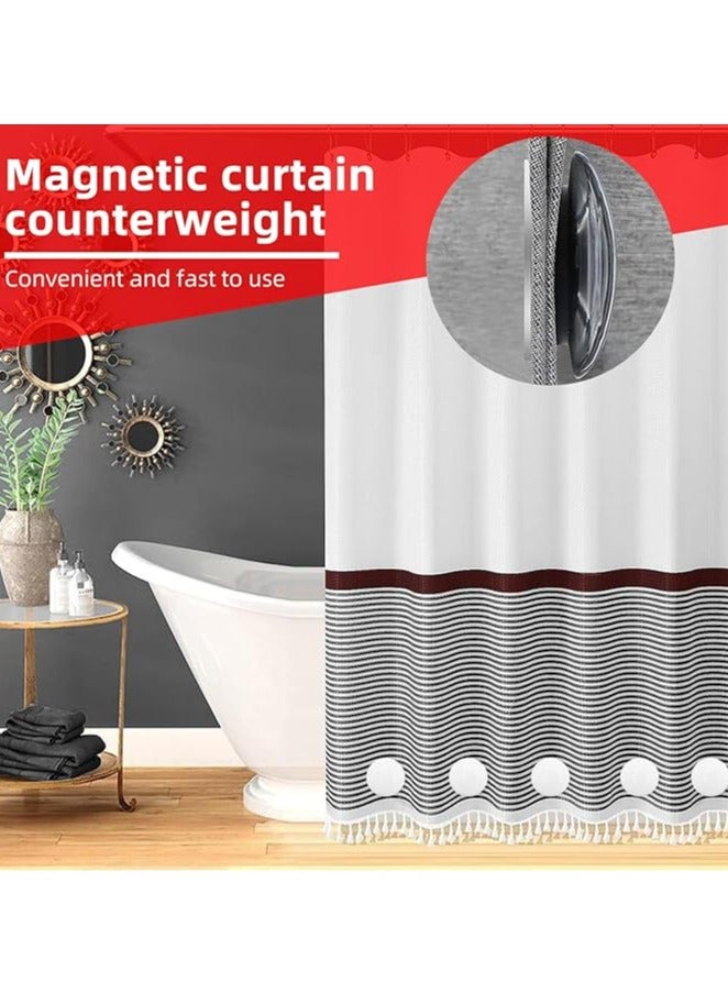 Curtain magnetic, 10 Pieces Shower Curtain Weights Pack, Shower Curtain Weights, Strong Tablecloth, Shower Curtain Weights, Shower Curtain Tablecloth Magnetic Curtain Weights - Image 5